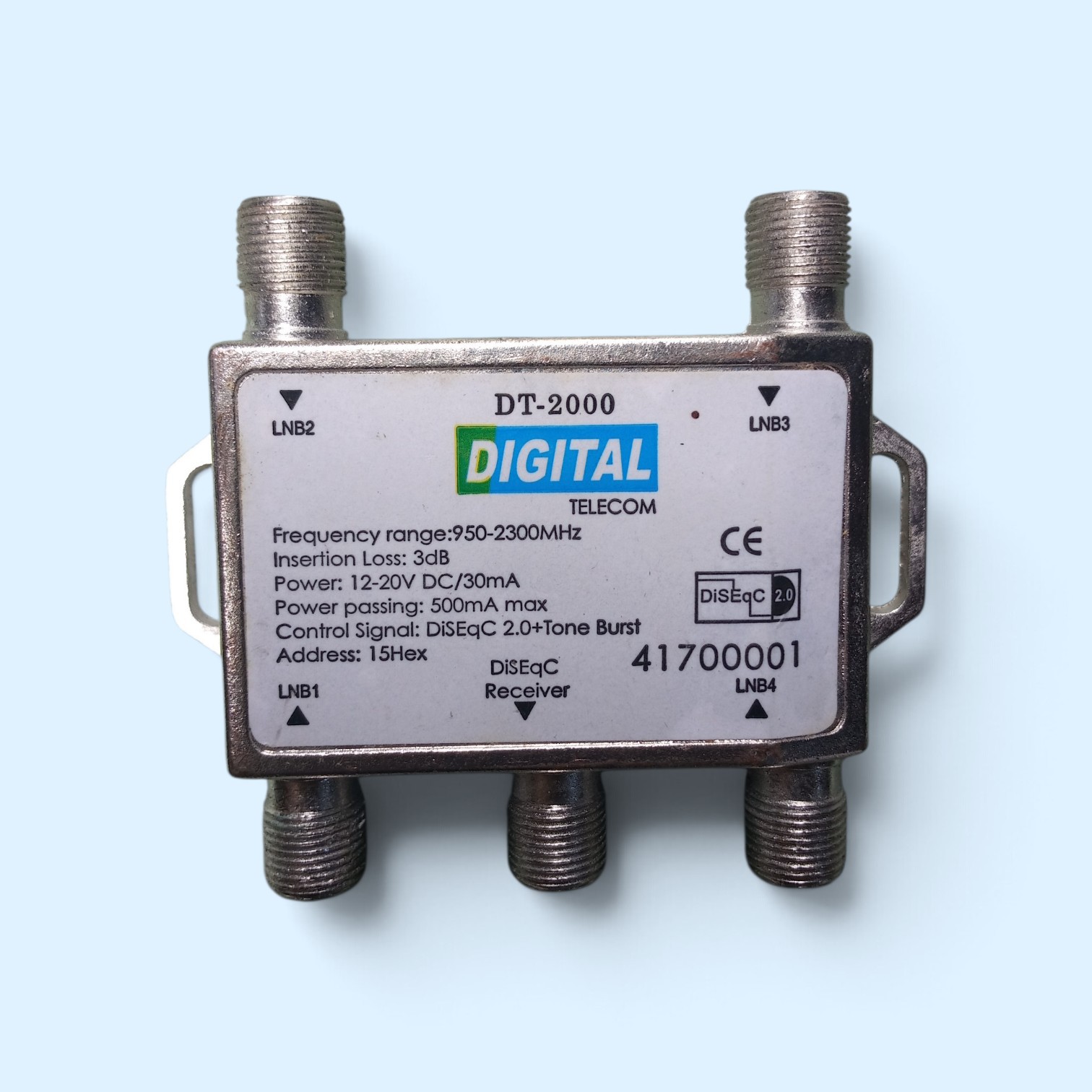 DT-2000 DiSEqC 2.0 4x1 Satellite Switch