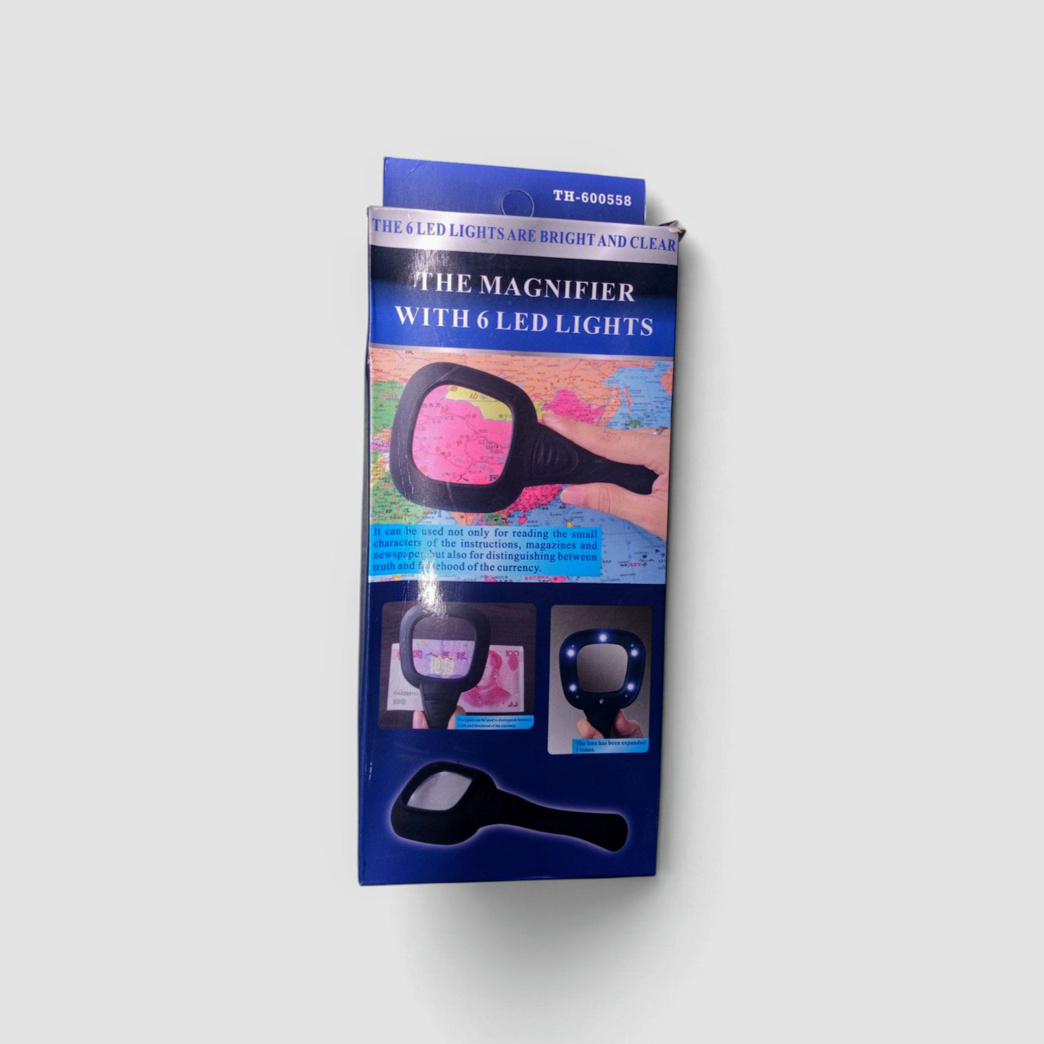 TH-600558 Handheld Magnifier with 6 LED Lights