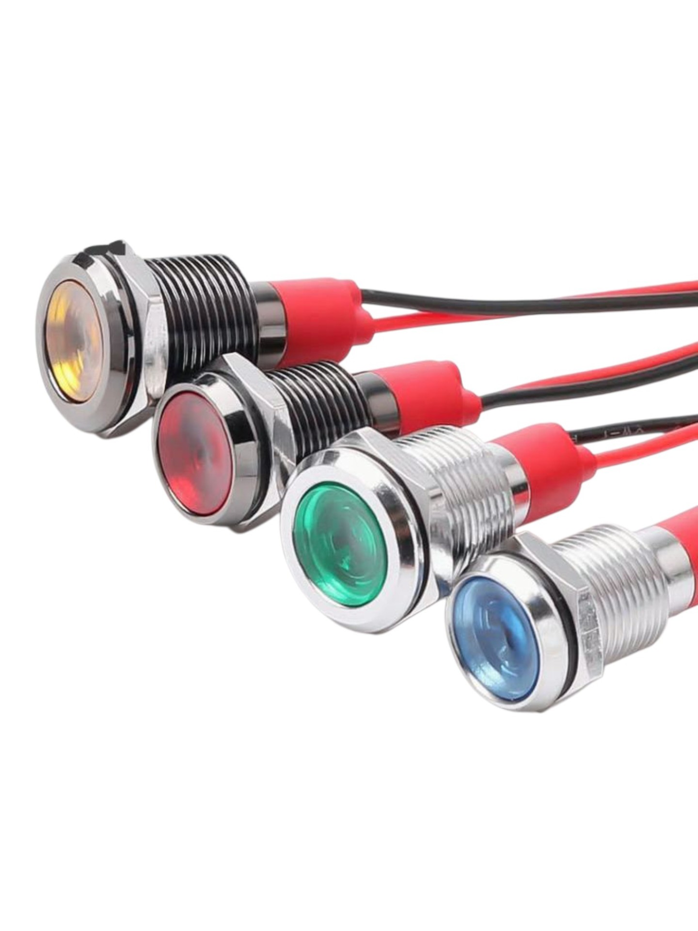 Metal LED Indicator Pilot Lights (Pre-Wired)