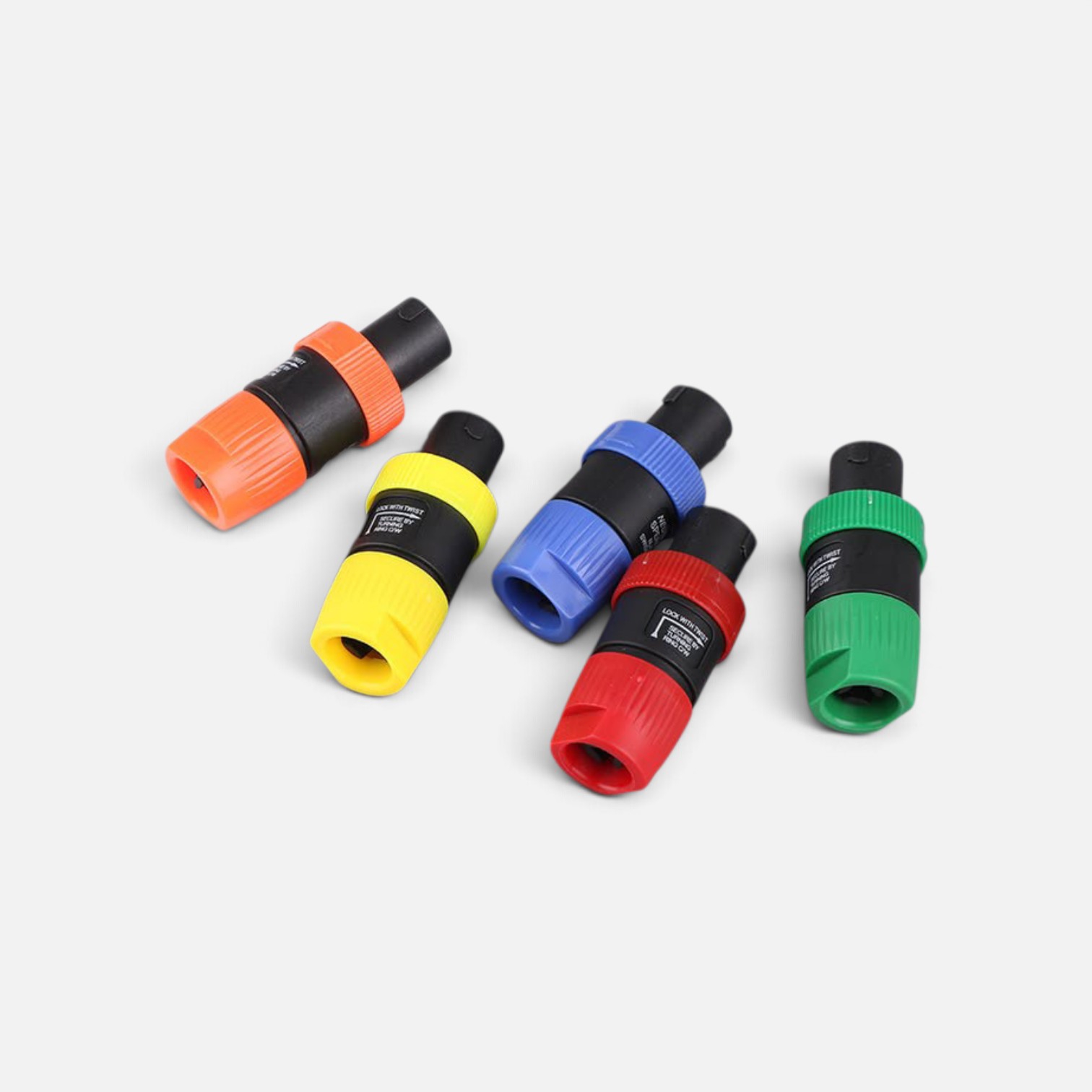 4-Pin Speakon Connector Colour Set (5 Pieces)