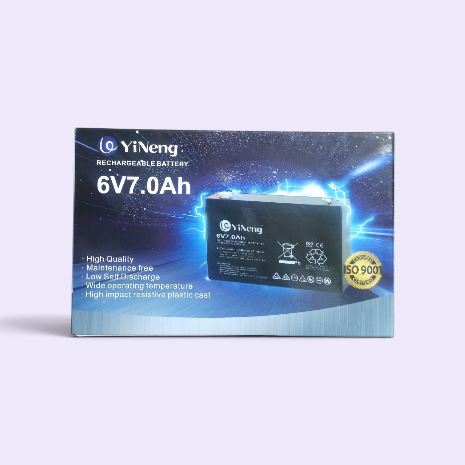 YiNeng 6V 7.0Ah Rechargeable Battery